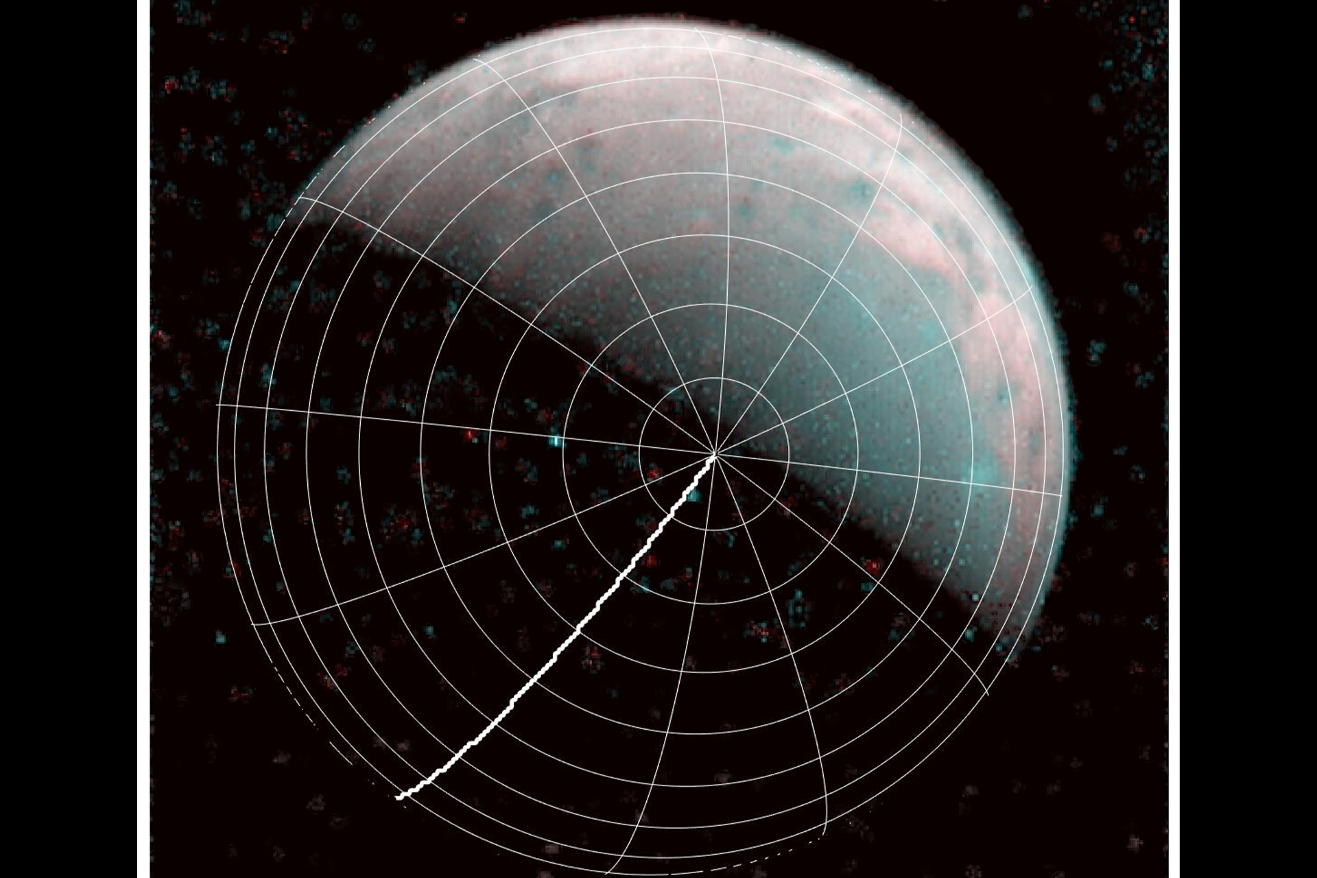 ASI - Lo sguardo di JIRAM sopra il polo nord di Ganimede