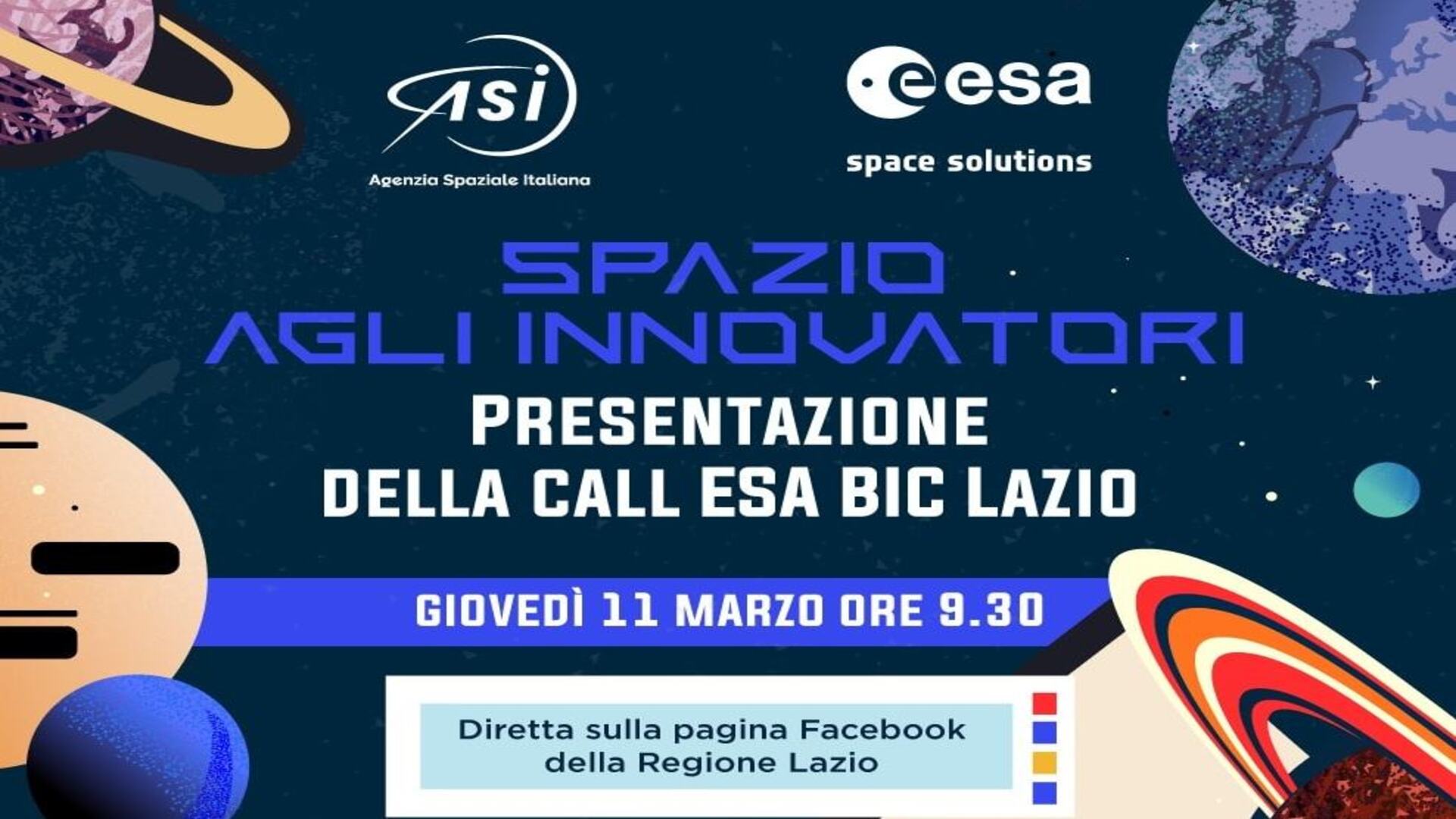 ASI - Call ESA Bic Lazio 2021