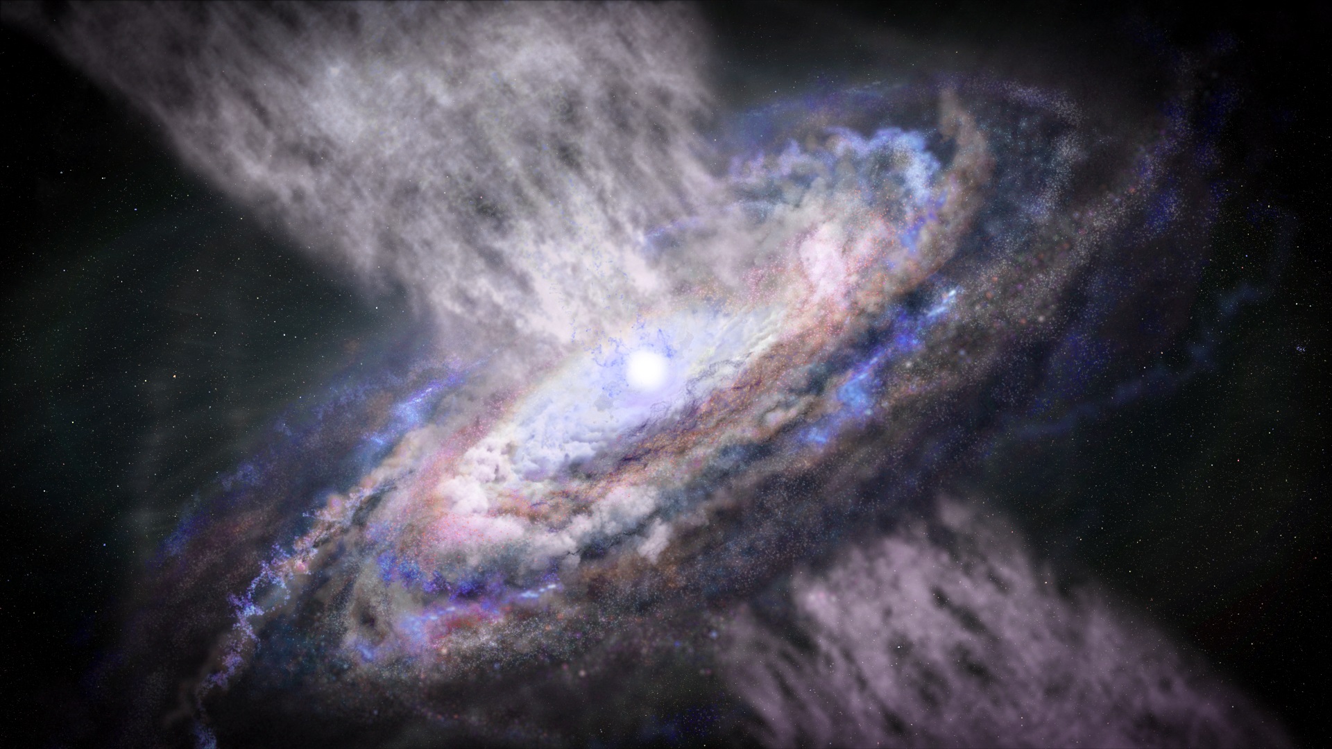 Scoperti raggi gamma prodotti nei poderosi venti emessi dai buchi neri:  nuovi indizi per conoscere la storia evolutiva delle galassie, compresa la nostra