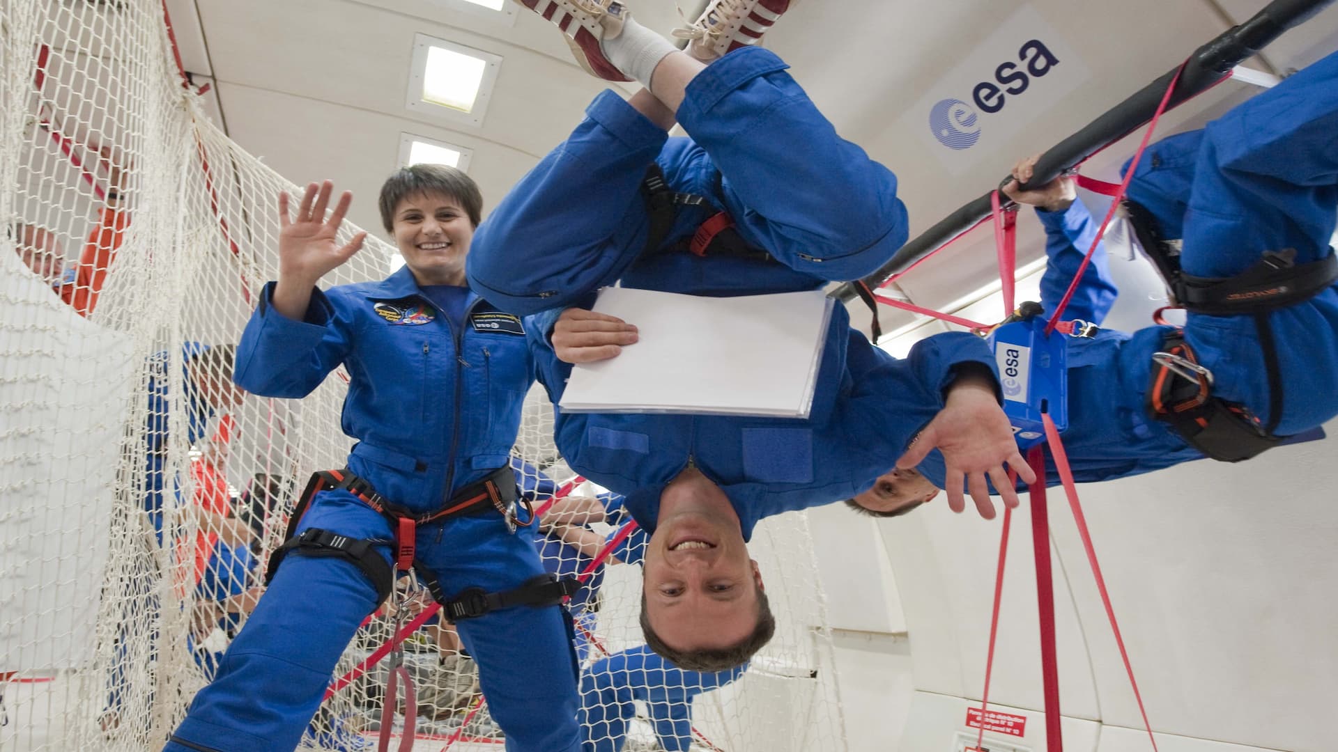 Samantha Cristoforetti e Matthias Maurer in diretta dalla ISS