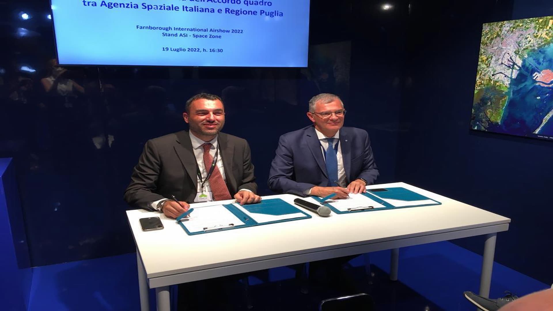 ASI - Sottoscritto l’Accordo Quadro tra Agenzia Spaziale Italiana e Regione Puglia