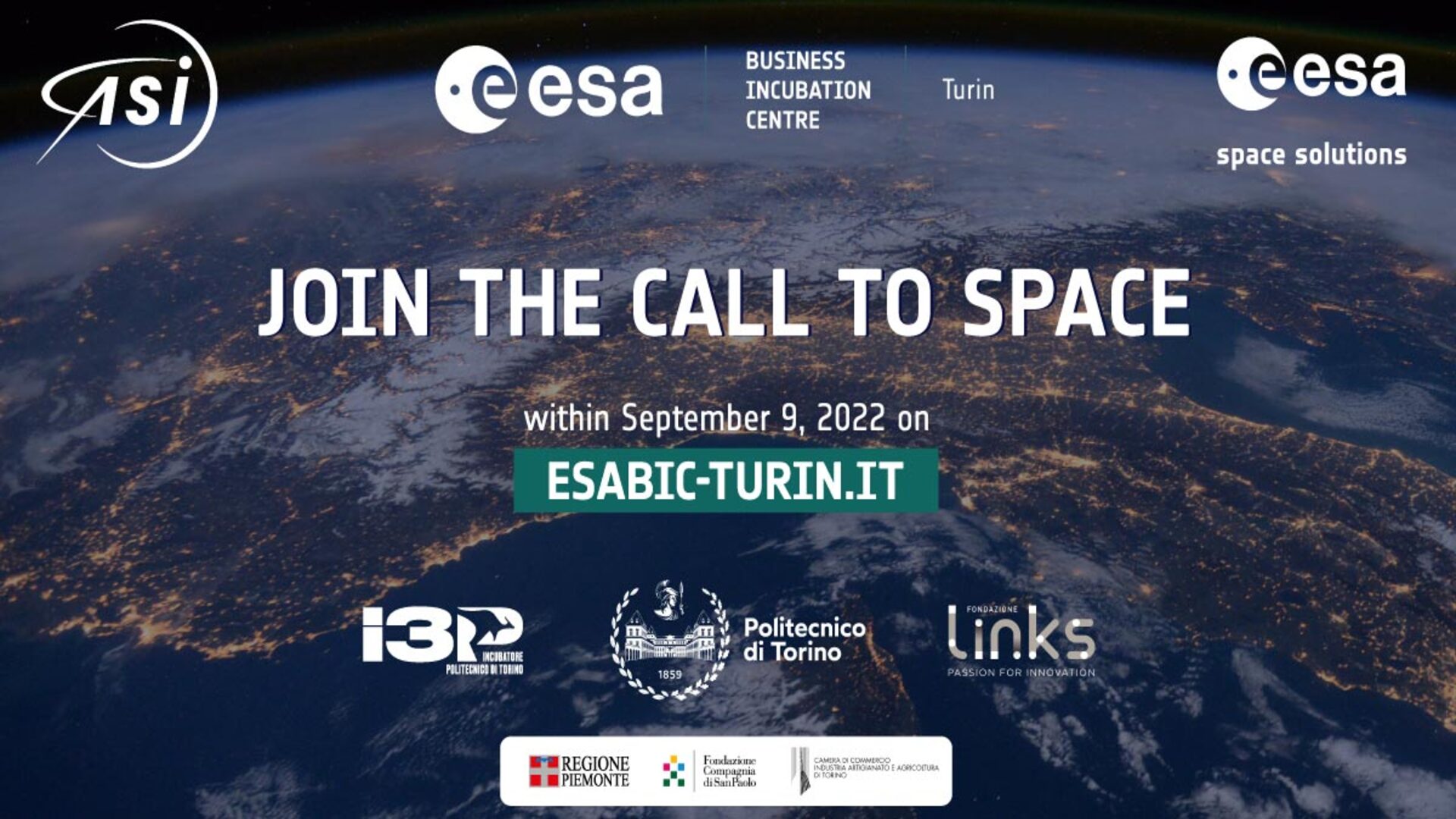 ESA BIC Turin: aperta la seconda selezione di startup del settore spaziale