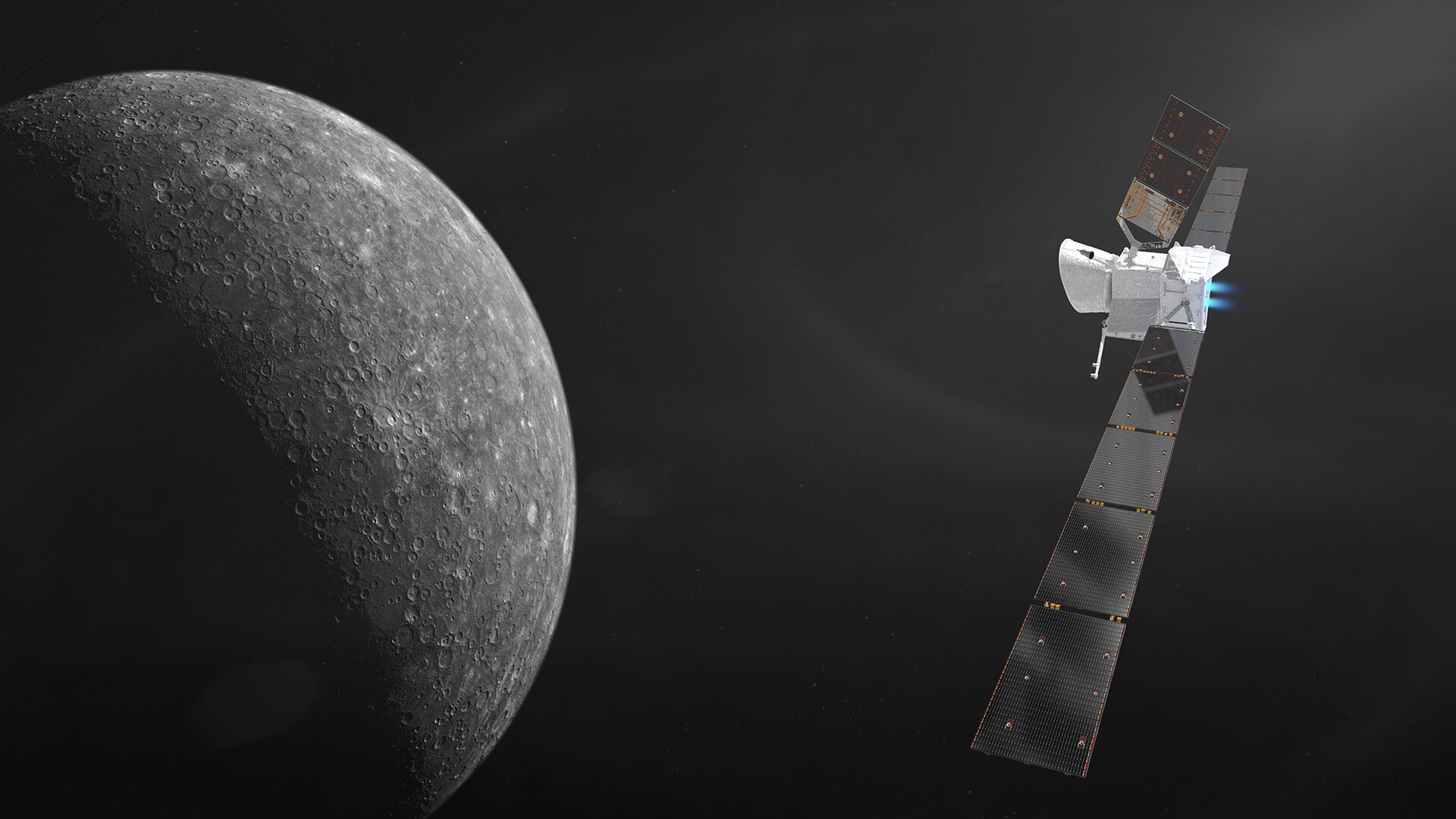 ASI - Bepi Colombo: Serena osserva la magnetosfera di Mercurio