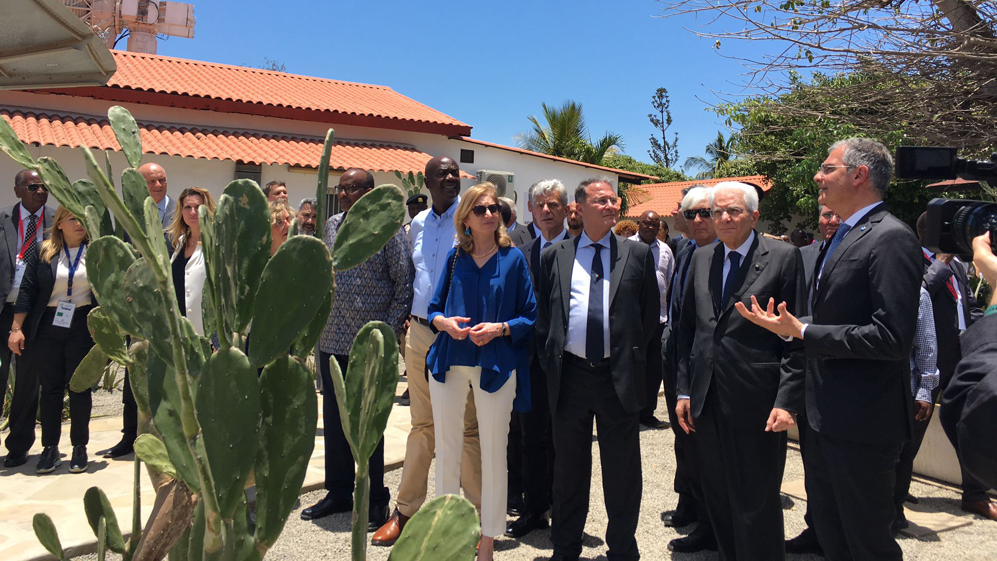 ASI - Il Presidente della Repubblica Sergio Mattarella in visita al Luigi Broglio Malindi Space Center