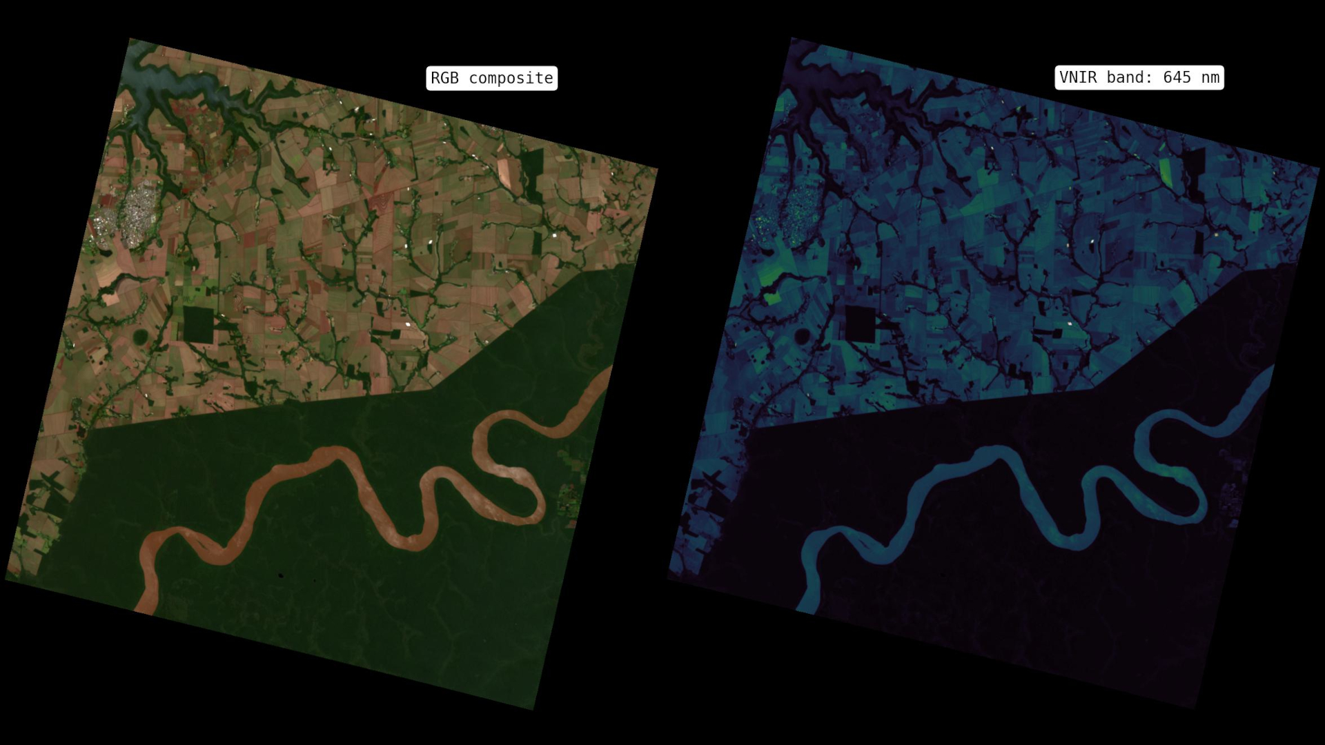 ASI - Rivers in the tropical forest observed by PRISMA