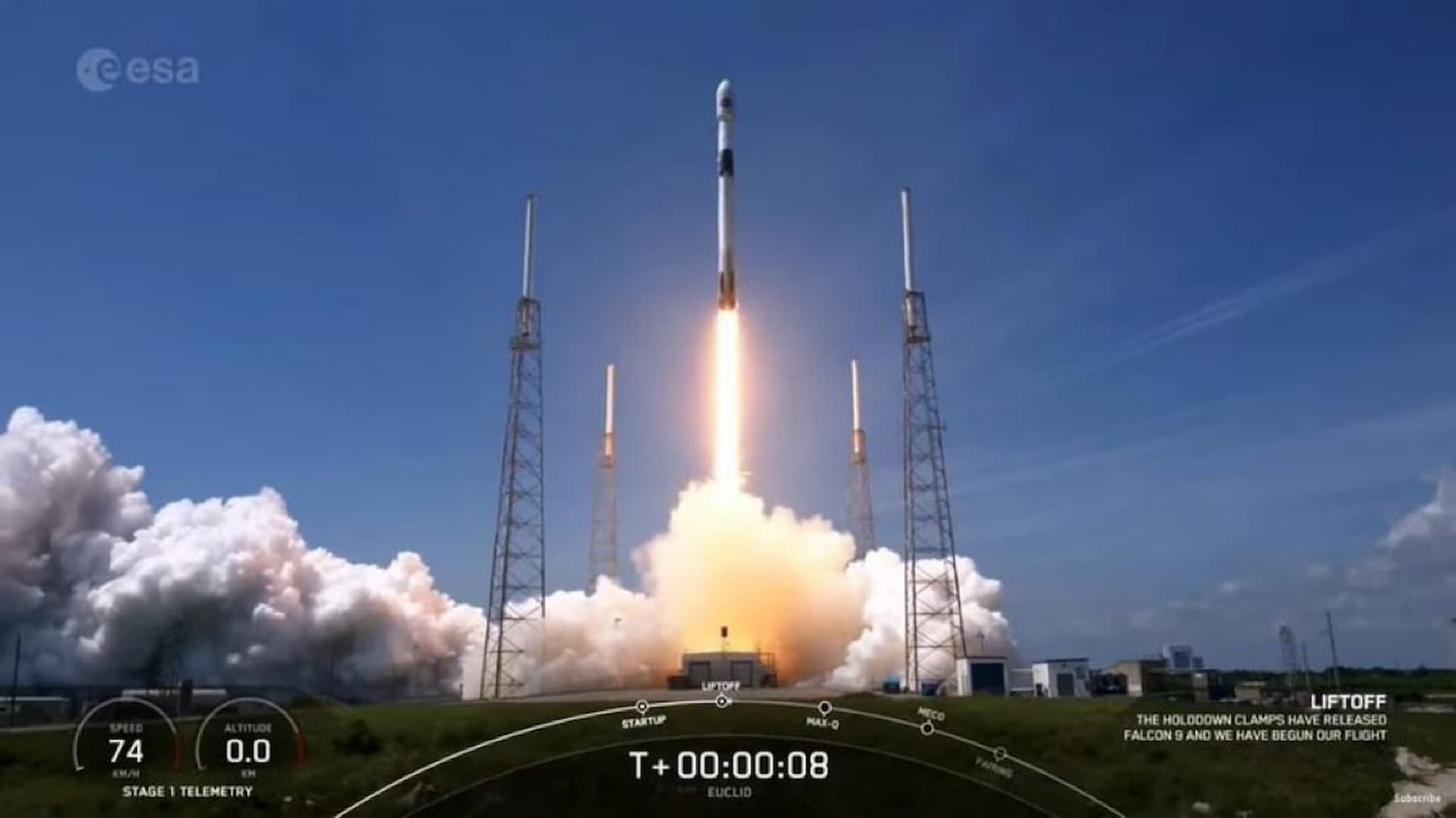 ASI - EUROPE’S EUCLID MISSION LIFTS OFF