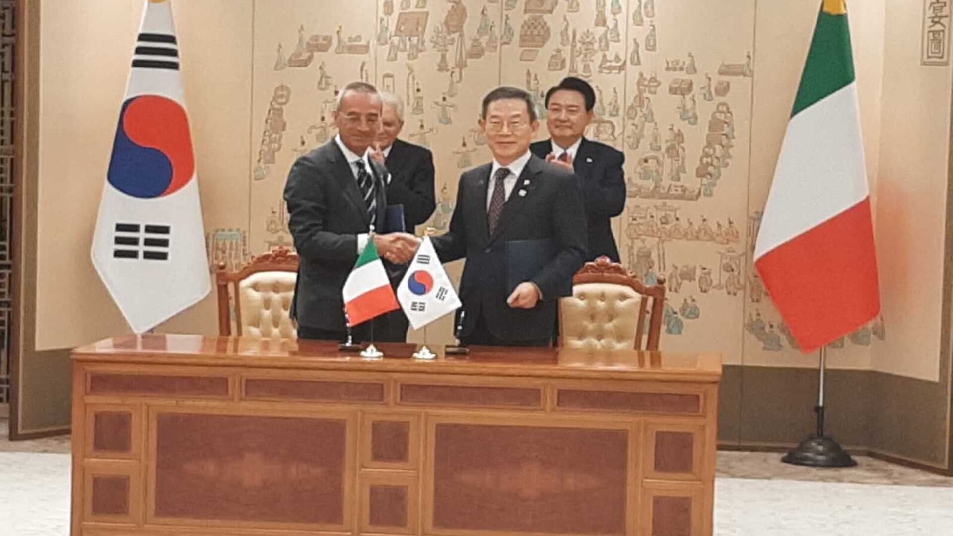 ASI - Siglato Memorandum of Understanding tra Italia e Corea del Sud sulla cooperazione in ambito spaziale per scopi pacifici