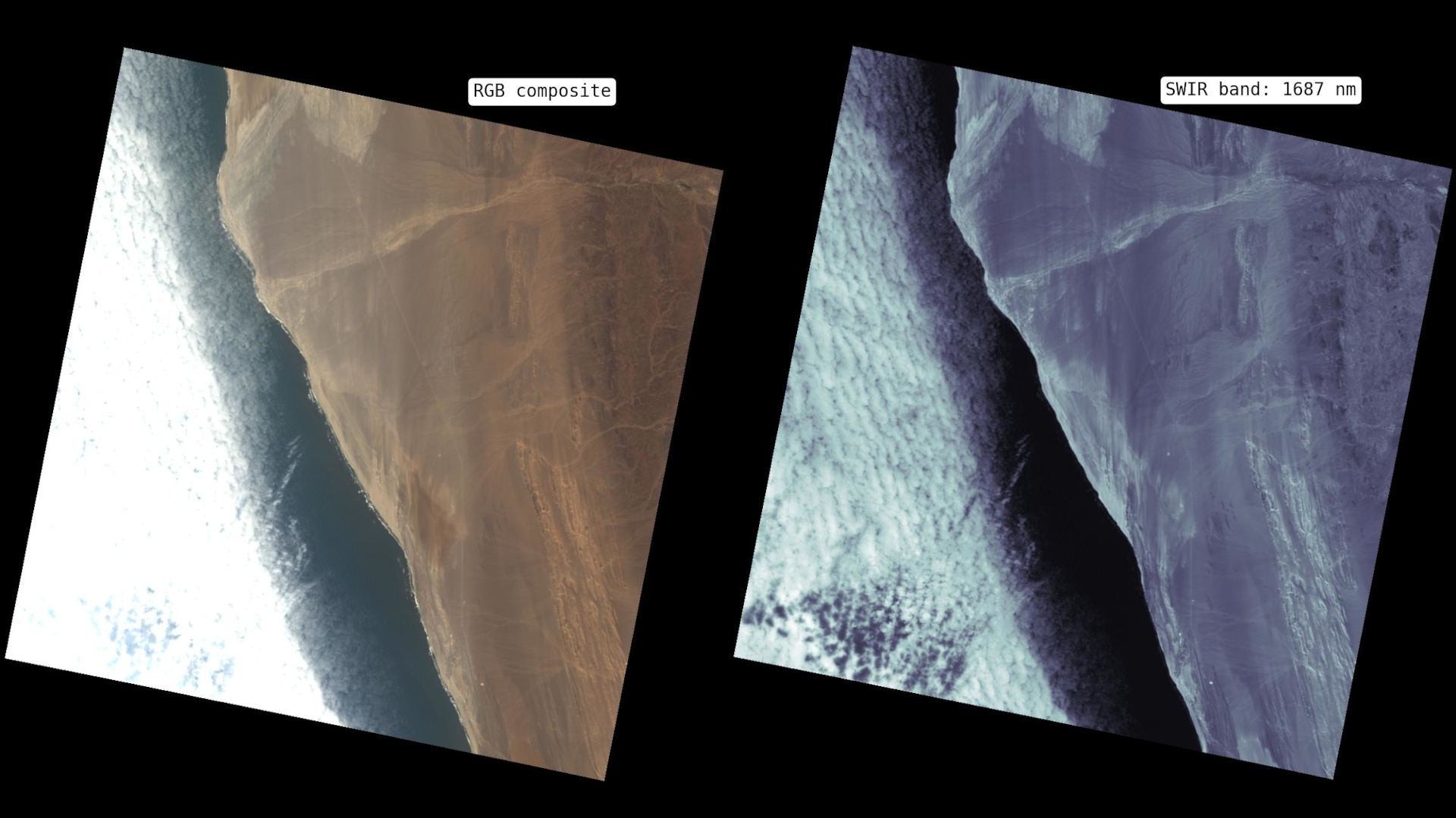 ASI - The Namib desert from space