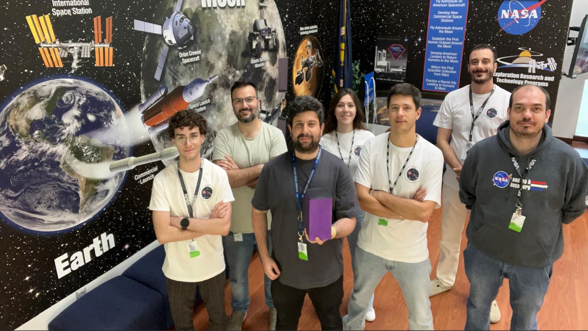 Il team dell'esperimento